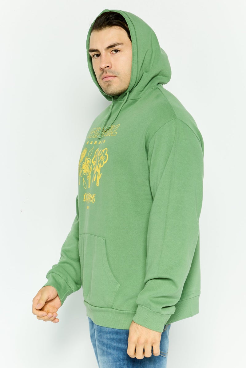 Misfit Men Graphic Print Long Sleeves Hoodies, Green - Image 4
